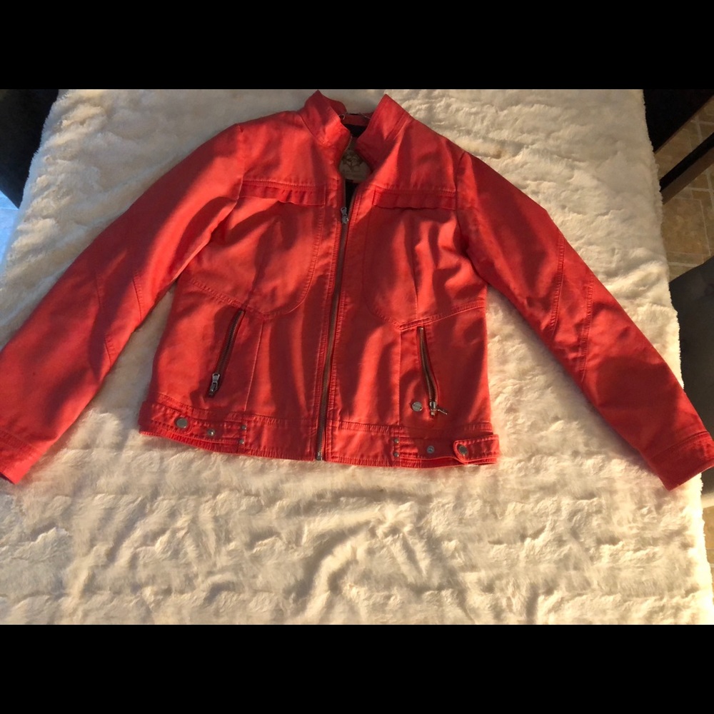 Jacket faux leather